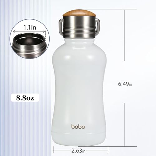 Mini Insulated Water Bottle With Bamboo Lid