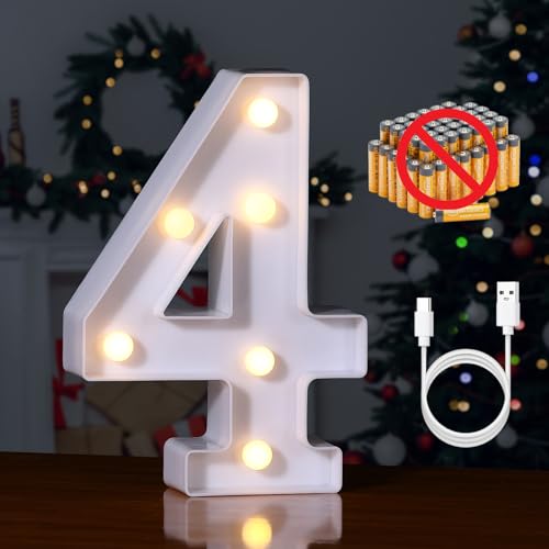 Rechargeable LED Letter Lights Sign Marquee Light Up Letters Sign for Night Light Wedding