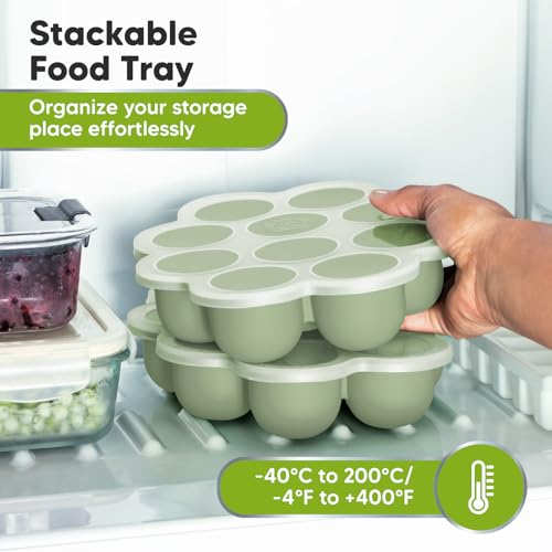 Silicone Food Freezer Trays with Lid