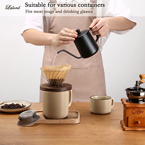 Pour Over Coffee Dripper with 100 pcs Size 02 Paper Filter (100 Count)