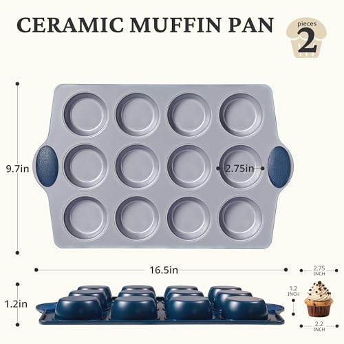 Ceramic Muffin Pan (2 Count)