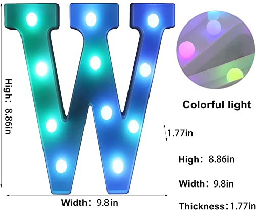 Colorful LED Letter Lights with Remote