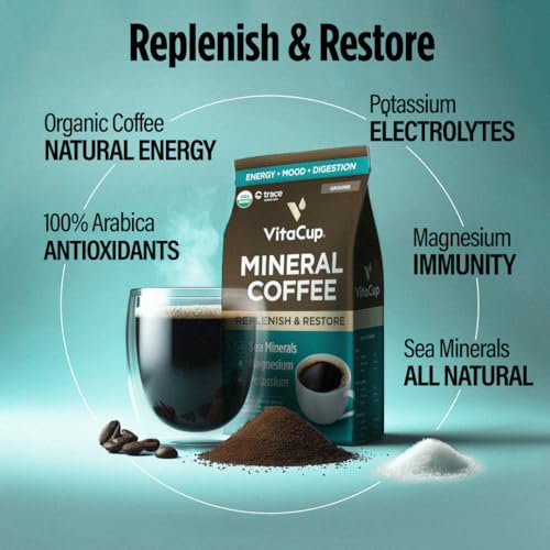 Organic Mineral Ground Medium Dark Roast Coffee (20 Ounce)