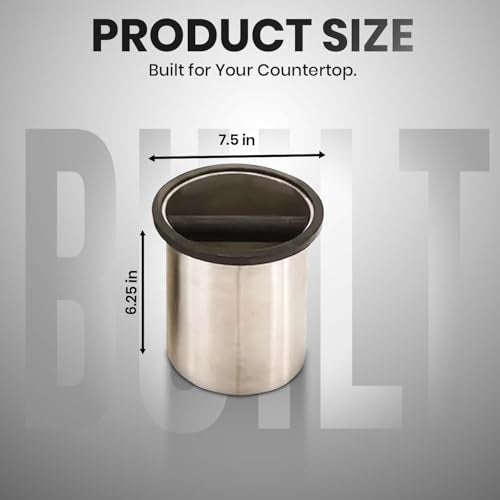 Stainless Steel Round Espresso Knock Box