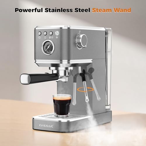 Elite Espresso Coffee Machine with Steam Wand for Cappuccino