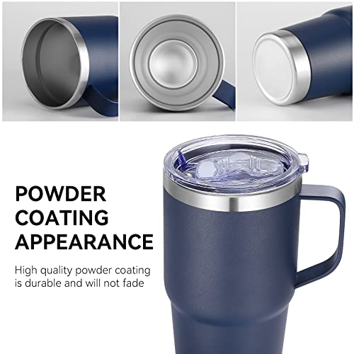 20 oz Tumbler Bulk with Handle Lid and Straw (12 Count)