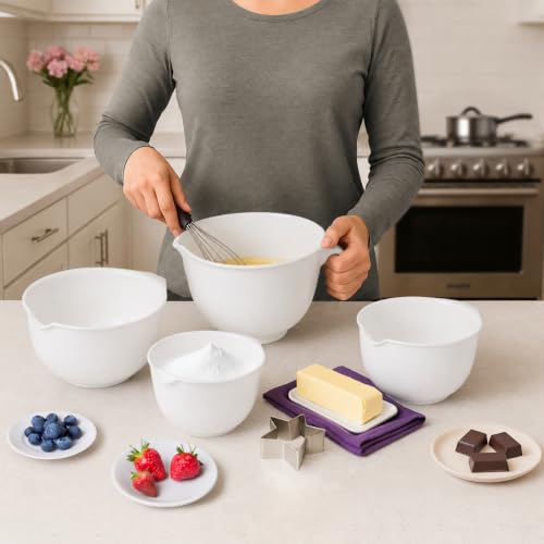 Mixing Bowls with Pour Spout