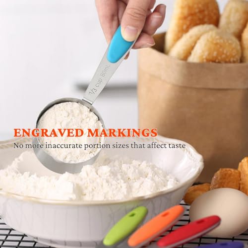 16PCS Stainless Steel Measuring Cups & Spoons Set