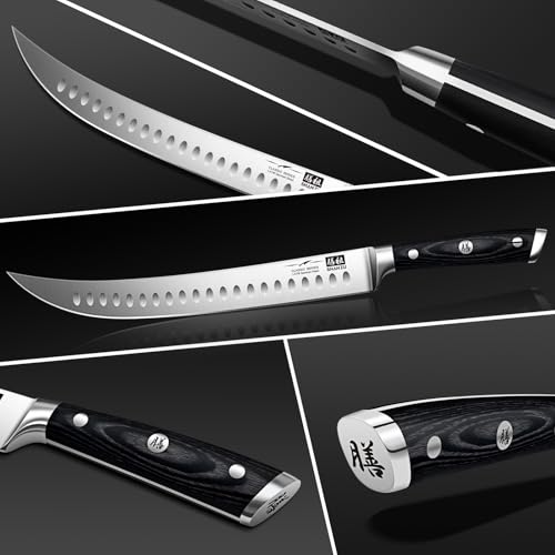 12" Slicing & Brisket Carving Knife with Wood Handle