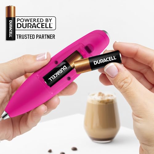 Powerful Milk Frother Wand With Duracell Batteries