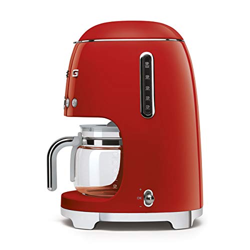 50's Retro Style Aesthetic Drip Coffee Machine with 10 Cup Glass Carafe