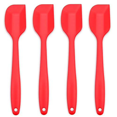 4 Piece Silicone Spatula Set with Stainless Steel Core (4 Count)