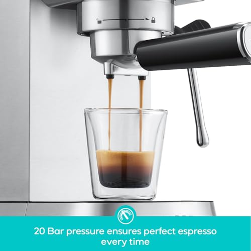 CM5418 Compact Espresso Machine with Milk Frothing Steam Wand