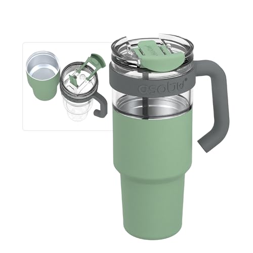 Extra Large Travel Explorer Tumbler for Hot and Cold with Stainless Steel Removable Coffee Mug Sleeve