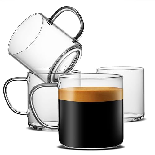 Glass Coffee Mugs (4 Count)