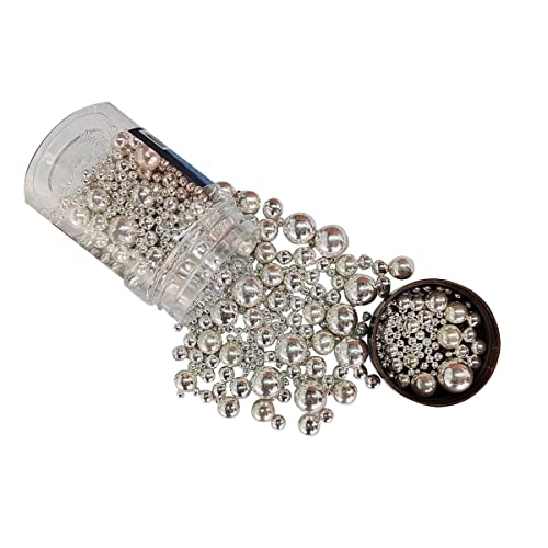 Edible Silver Sugar Pearls Candy Sprinkles 120G (4.23 Ounce)