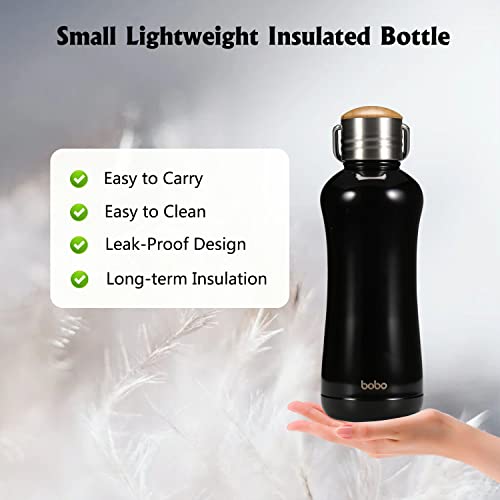 Mini Insulated Water Bottle With Bamboo Lid