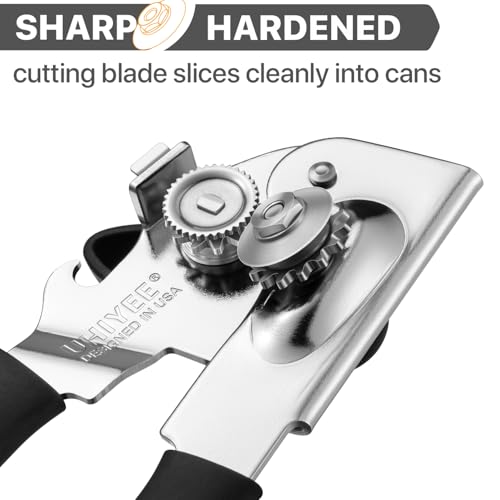 Heavy Duty Hand Can Opener with Comfortable Grip for Seniors