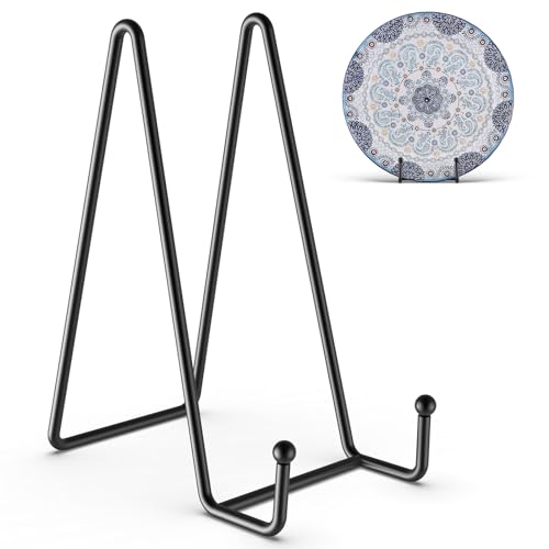 3 Pack 8 Inch Plate Stands for Display (3 Count)