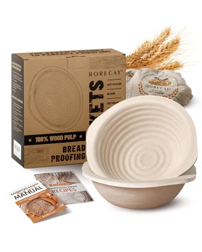 Wood Pulp Banneton Bread Proofing Baskets Set of 2