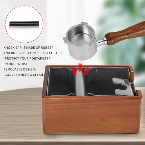 Espresso Knock Box with Tamping Station