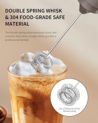 Portable Rechargeable Milk Frother Handheld