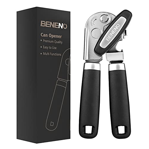 Heavy Duty Hand Can Opener Manual with Magnet Lid Remover