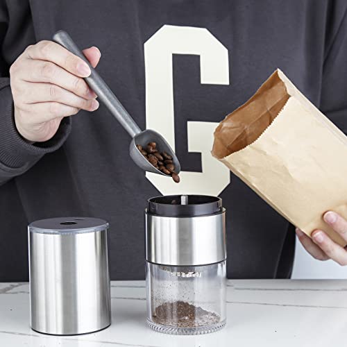 Stainless Steel Long Hollow Handle Coffee Scoop
