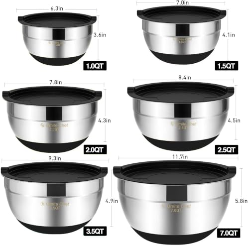 Mixing Bowls with Airtight Lids