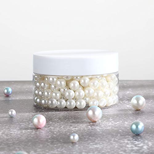 4 Pcs Plastic Jars Wide Mouth with Lids (4 Ounce)