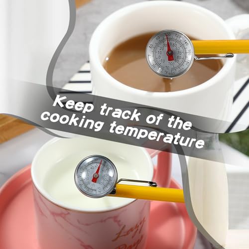 6 Pcs Stainless Steel Kitchen Dial Thermometer 5" (6 Count)