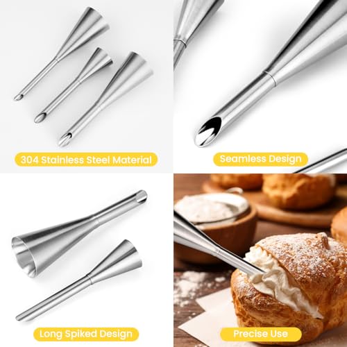 3Pcs Cream Icing Piping Nozzle Tips