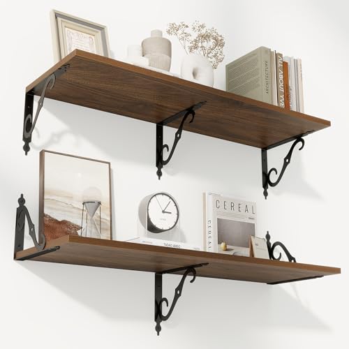 12 Inch Deep Floating Shelves for Wall (2 Count)
