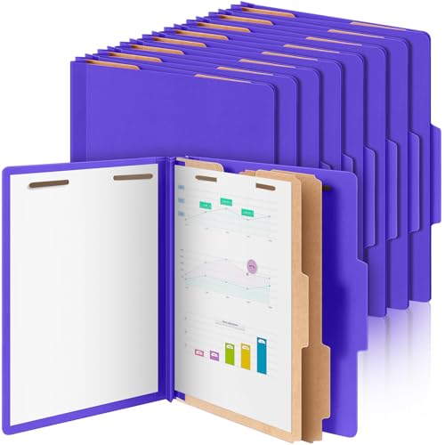 12 Pcs Classification Folders Letter Size Bulk