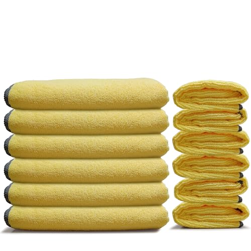 Premium Microfiber Cleaning Cloth 16"x16" (12 Count)