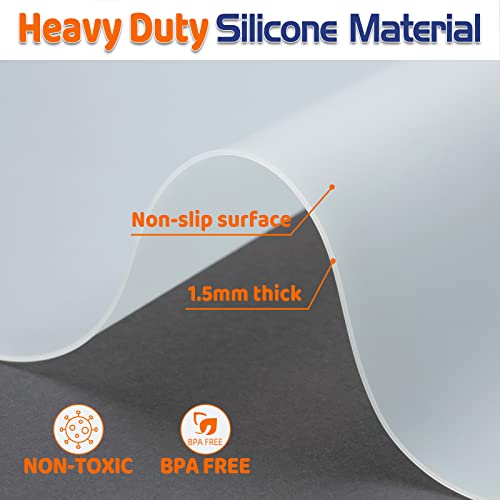 Silicone Mat 78.7”x 23.6” Heat Resistant Mats for Countertop