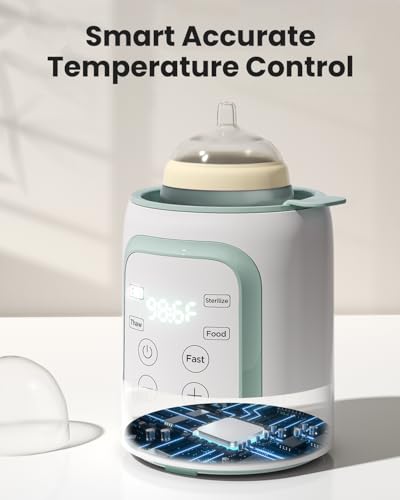 8-in-1 OG Fast Bottle Warmer with Timer, Green