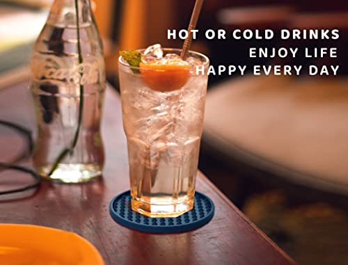 6 Pcs Drink Coaster with Holder Non