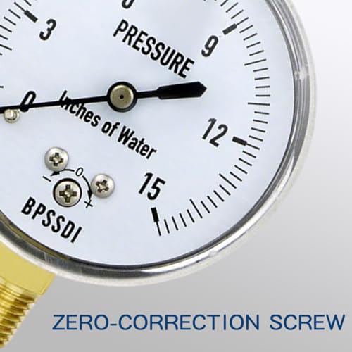 0 15 Inches of Water Column Gauge