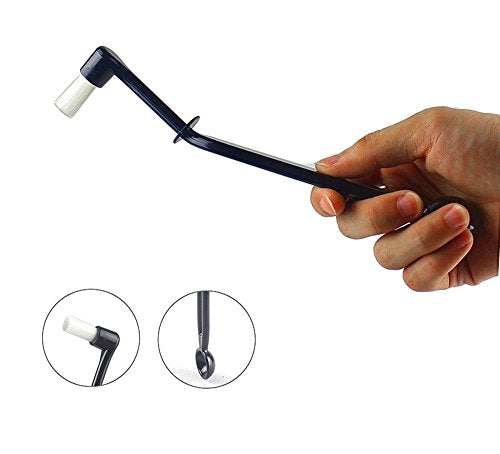 Coffee Machine Brush Cleaner Nylon Espresso Machine Brush Grinder Brush Coffee Cleaning Tool with Spoon