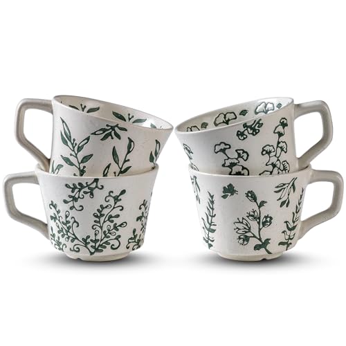 Ceramic Mugs 11 oz Set of 4