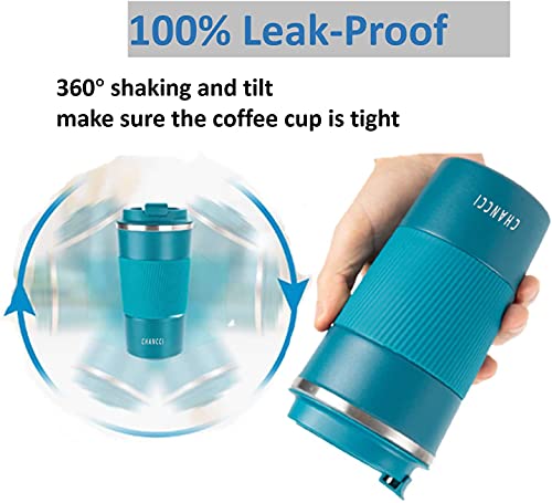 Travel Coffee Mug Spill Proof Leakproof 12 oz Insulated Coffee Mug with Screw Lid (12 Ounce)