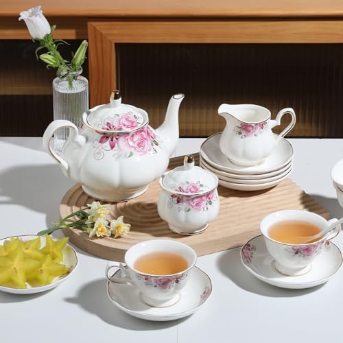 Sweejar Ceramic Teapot with Infuser