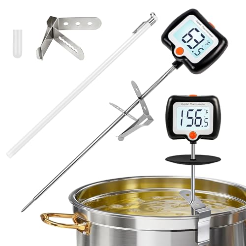 10 Inch Long Digital Candy Thermometer with Pot Clip