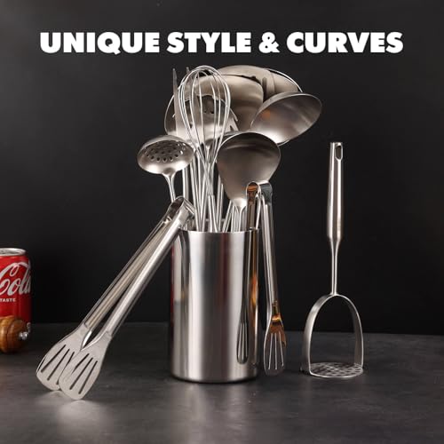 18 10 Stainless Steel Small & Large Cooking Spoons Set