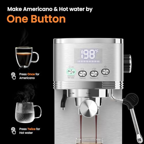 Espresso Machine with Adjustable Extraction Temperature