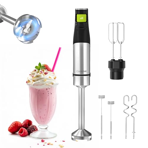 4-in-1 Immersion Blender Handheld Max 1100W, Trigger Speed Control