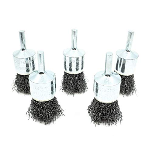1" Crimped Wire End Brush for Cleaning Derusting Paint Removal Deburring