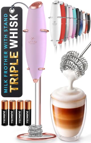 Powerful Milk Frother Wand With Duracell Batteries