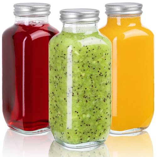 Juice Bottles with Lids (3 Count)